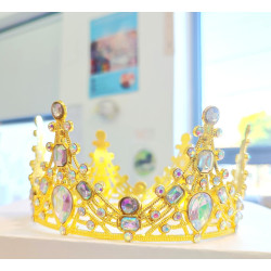Tall golden crown with...