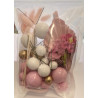 Bubble Cake Topper Mix set of 20 pink - gold - white