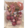 Bubble Cake Topper Mix set of 20 pink - gold - mauve
