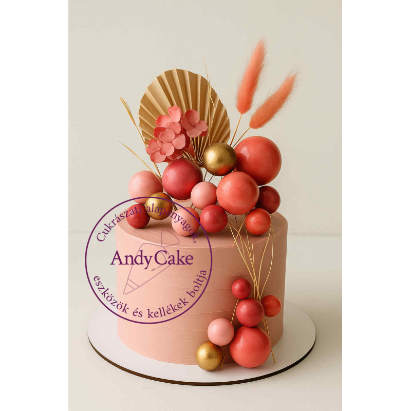 Bubble Cake Topper Mix set of 20 pink - gold - mauve