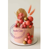 Bubble Cake Topper Mix set of 20 pink - gold - mauve