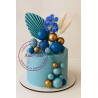 Bubble Cake Topper Mix set of 20 blue and gold