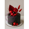 Bubble Cake Topper Mix set of 20 red and claret