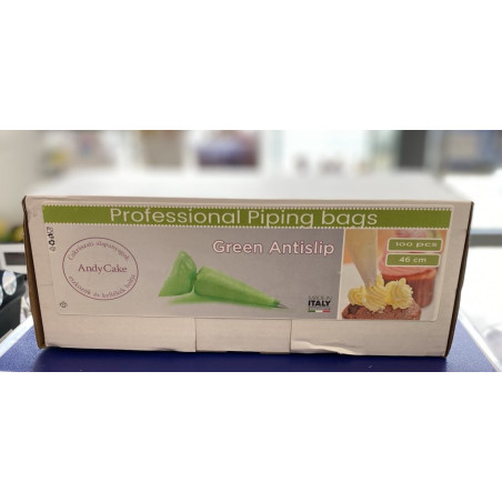 46 cm ANTI SLIP Professional Piping bags super strong green 20 pcs/roll