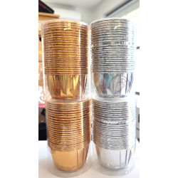 Gold Silver muffin cup...