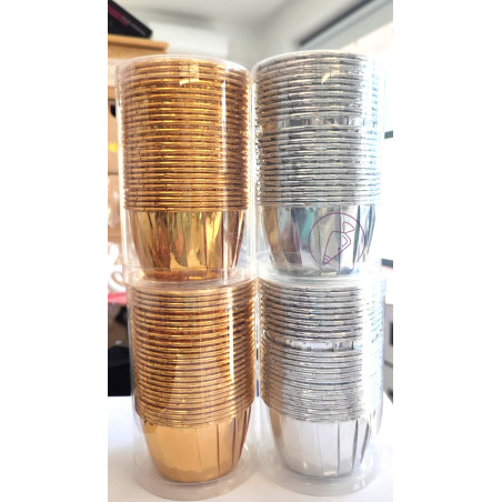 Gold Silver muffin cup 24piece/pack
