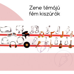 Zene hangszer témájú fém...