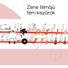 Zene hangszer témájú fém kiszúrók