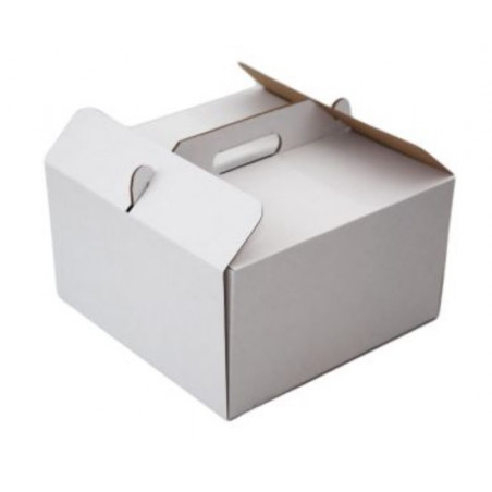 Cake box with handle 29x29x17 cm