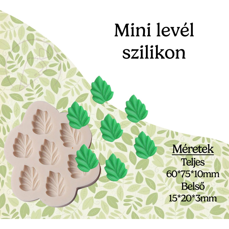 Mini levél szilikon