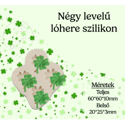 Mini clover leaf silicone mold