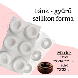 Fánk gyűrű szilikon forma