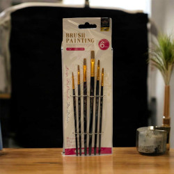 Paint brush set of 6 pieces