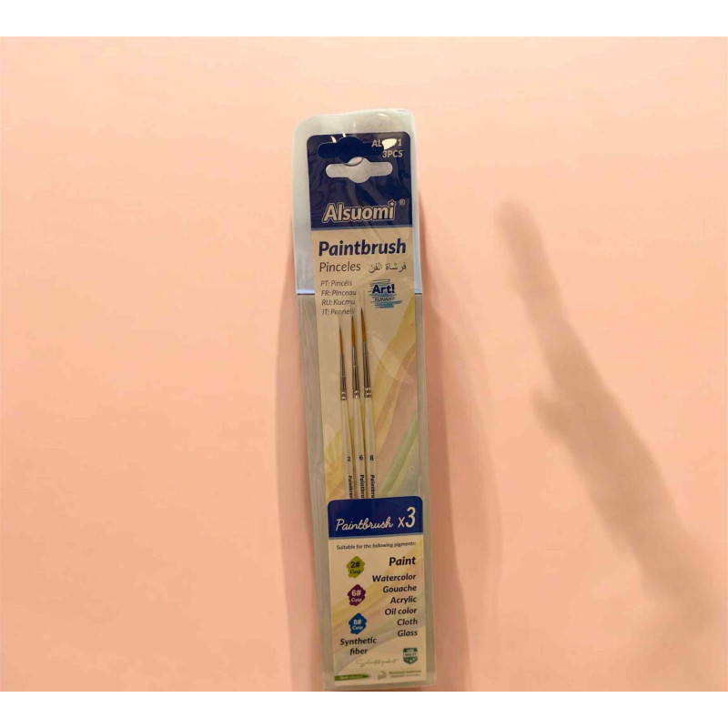 Thin brush set of 3