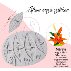 Liliom erező szilikon