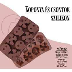 Koponyás Halloween szilikon...