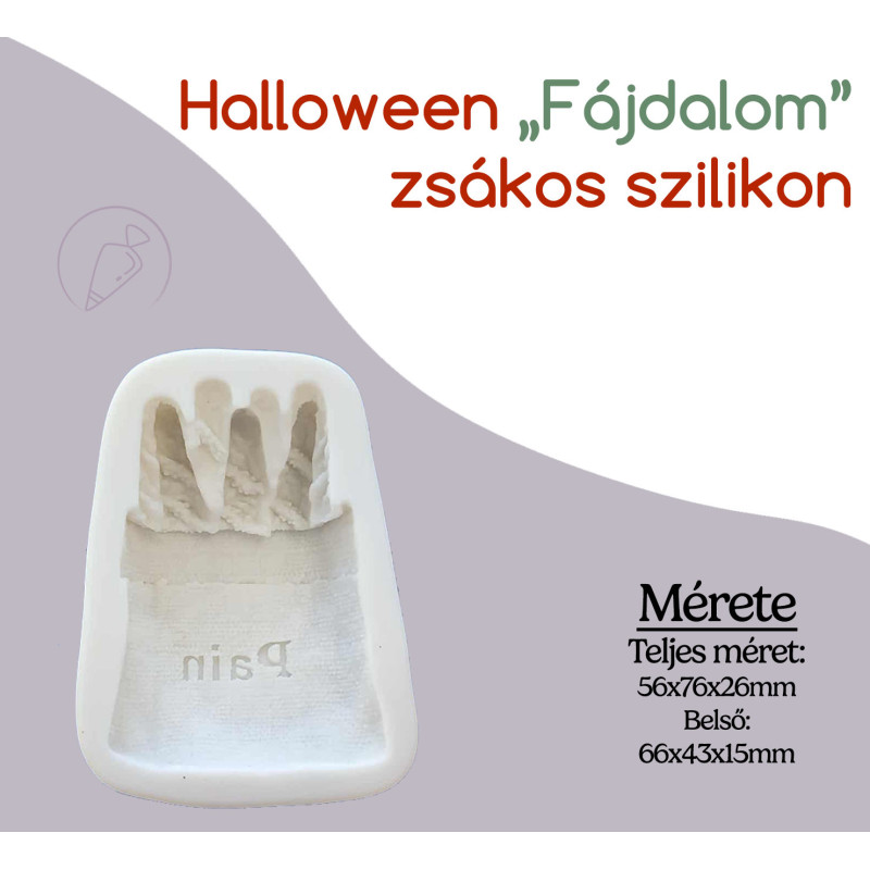 Halloween „Fájdalom”  zsákos szilikon