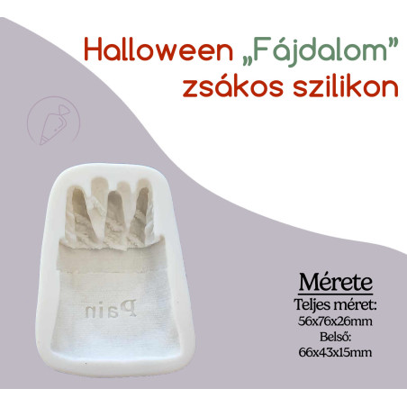 Halloween „Fájdalom”  zsákos szilikon