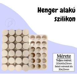 Cylinder silicone mold