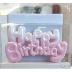 Pink-white Happy Birthday...