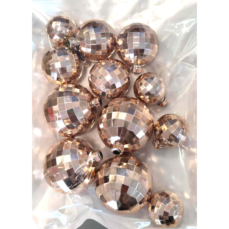 Dancing Queen diszkó gömb szett rosegold