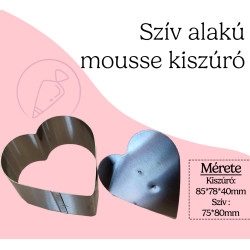 Heart mousse dessert cutter