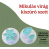 Mikulás virág kiszúró szett