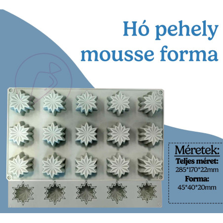 Snowflake mousse silicone mold