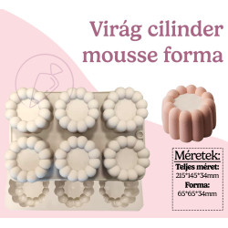Flower cylinder mousse...