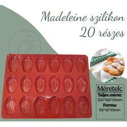Madeleine silicone mold 20