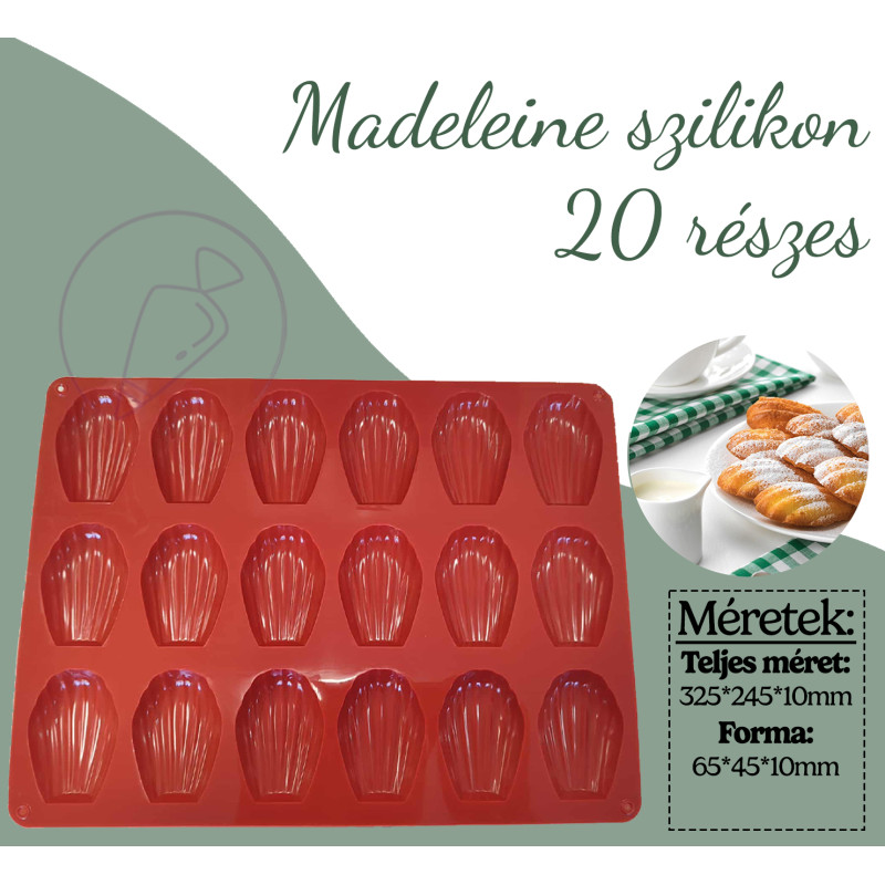 Madeleine silicone mold 20