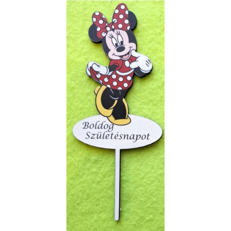 Minnie Mouse Happy Birthday Cake Topper