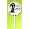 Happy Birthday Cake Topper Dog Dachshund