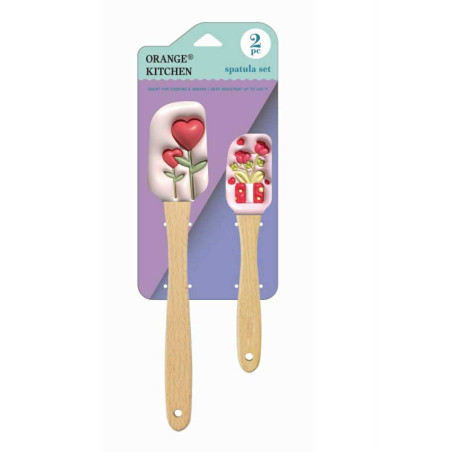 Hearts spatula set of 2