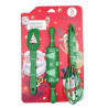 Green Christmas mini baking set of 3