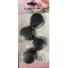 Black metal mini muffin cups 50 pcs