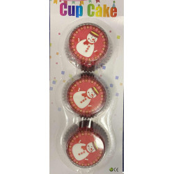 Piros hóemberes muffin...