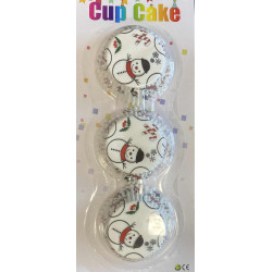 Kék hóemberes muffin papír...