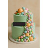 Bubble Cake Topper Mix set of 20 pastel colours
