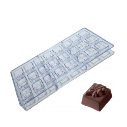 Kocka - levél bonbon forma polikarbonát