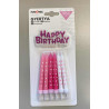 Pink party candle set