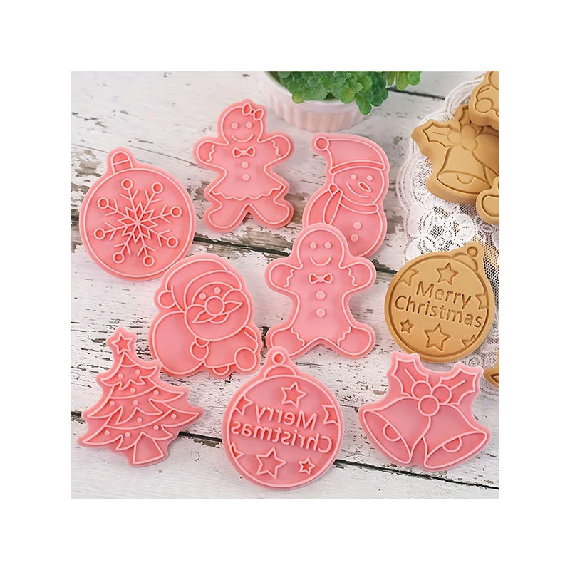 Christmas cutter & embossing 3. set of 8
