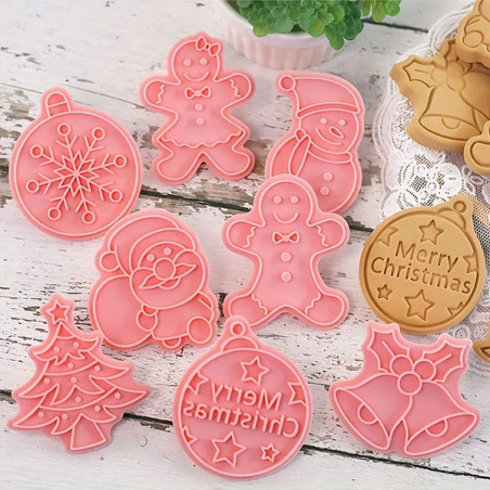 Christmas cutter & embossing 3. set of 8