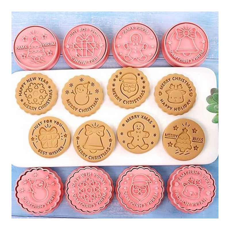 Christmas cutter & embossing 4. set of 8