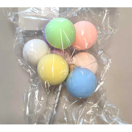 Bubble ballon cake decor 8ballon/pack