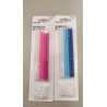 Pink or blue color candle set
