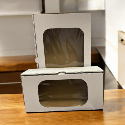 Cookies / Cake box with window 14x27x8 cm