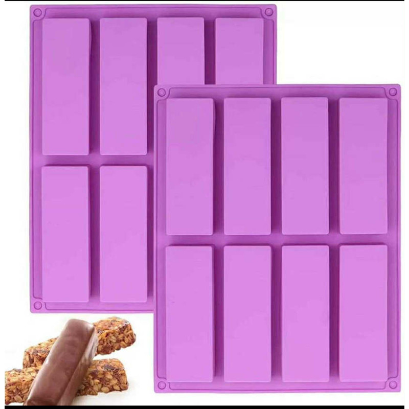 Téglalap - rúd szilikon sütőforma 8 részes