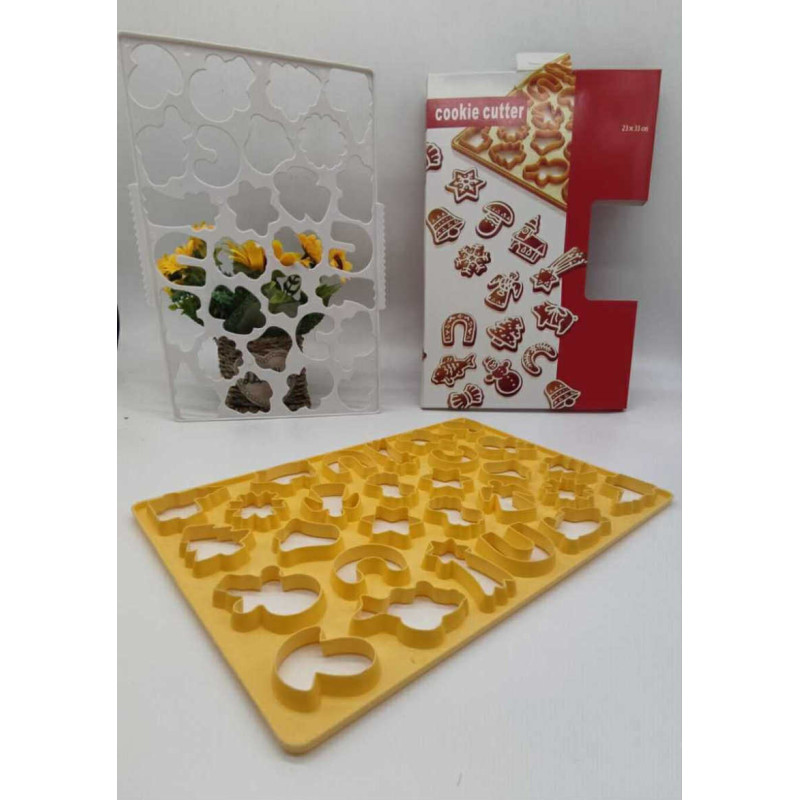 Short cakes cutter frame set Christmas design