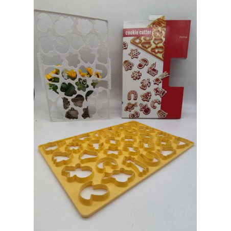 Short cakes cutter frame set Christmas design